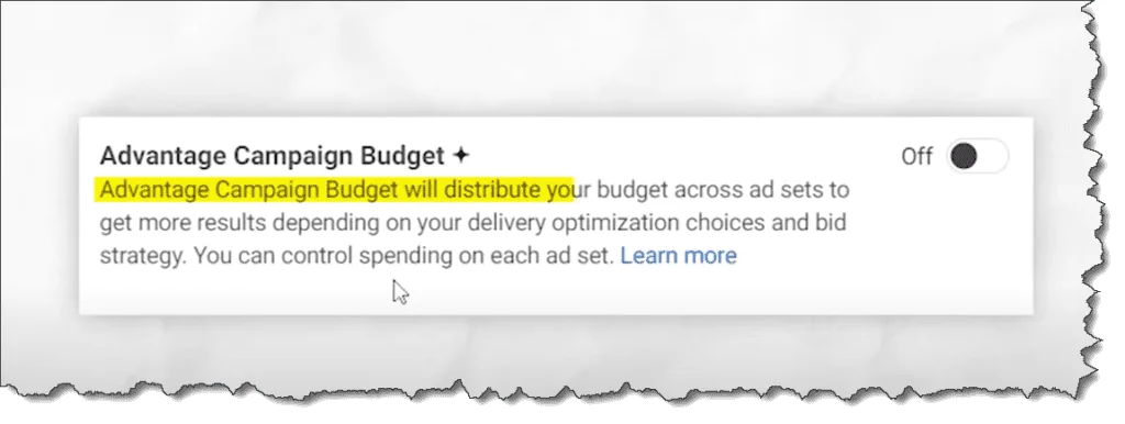 What Meta says about Advantage Campaign Budget +