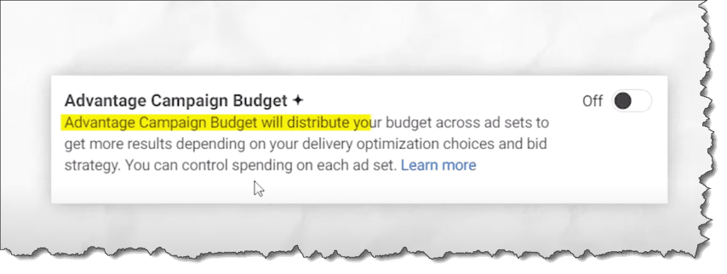 What Meta says about Advantage Campaign Budget +