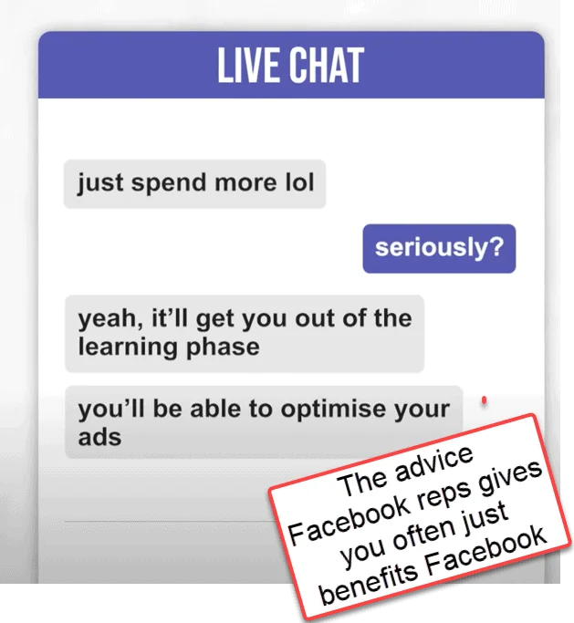 Facebook rep advice sometimes just benefits Facebook.