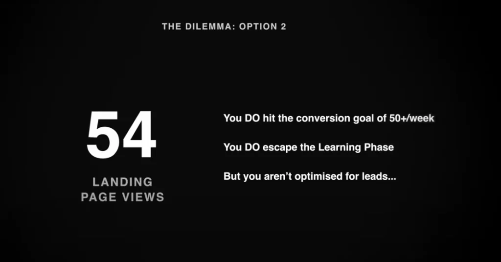 The dilemma in the old learning phase