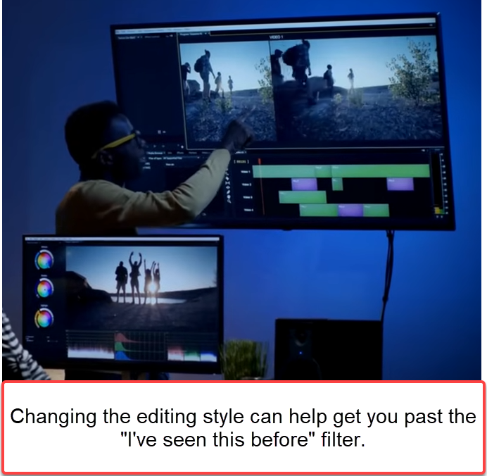 Adjust the editing style of your ad