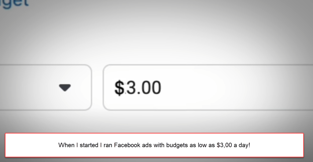 Small ad budgets on Facebook absolutely do work.