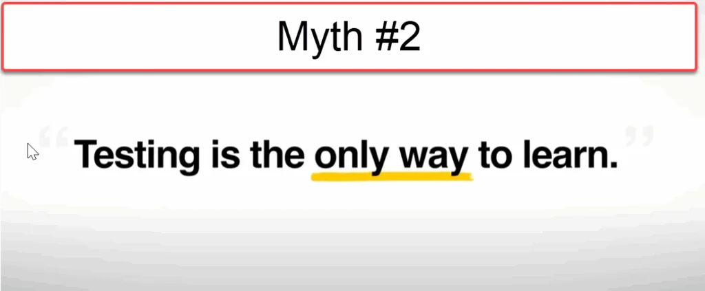 Facebook ad myth #2. Testing is the only way to learn