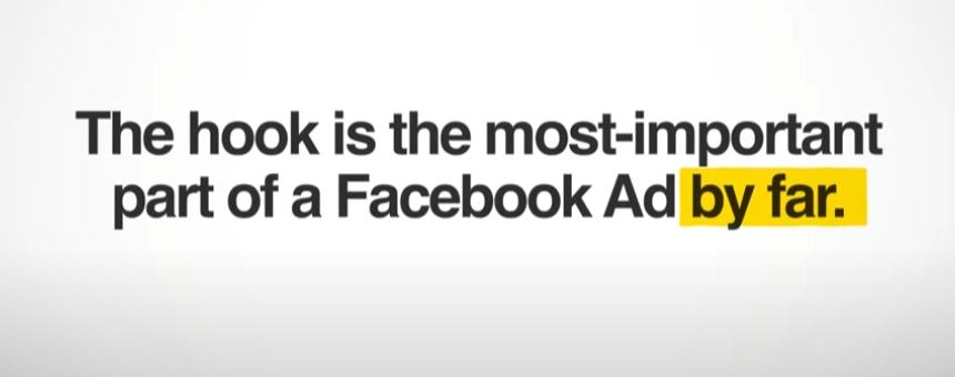 The hook is the most important part of a Meta ad.